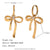 Fashion Bowknot Geometric Stainless Steel Electroplating Necklaces