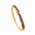 Moderate Luxury Circle Zircon Diamond Inlay Bangles