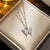 Korean Butterfly Geometric Titanium Steel 18K Gold Plated Necklaces