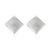 Women Round Quadrilateral Geometric Copper Stud Earrings