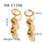 IG Style Asymmetrical Geometric Stainless Steel Electroplating Earrings