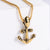 Retro Unisex Vintage Metal Skull Retro Vintage Chain Skull Anchor Stainless Steel Pendants