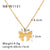 IG Style Butterfly Geometric Stainless Steel Electroplating Necklaces