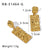 IG Style Square Irregular Geometric Stainless Steel Electroplating Earrings