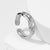 Unisex Minimalist Irregular Geometric Stainless Steel Electroplating Rings