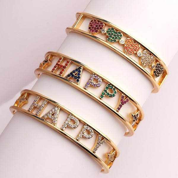 Luxurious Copper Electroplating Bangles