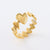 Retro Vintage Women Retro Vintage Heart Stainless Steel Electroplating Rings