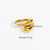 Women IG Style Circle Geometric Stainless Steel 18K Gold Plated Rings