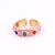 Women Metal Bohemian Copper Oil Dripping Rings