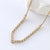 Natural Tennis / Diamond Line Chain Stainless Steel Electroplating Necklaces