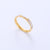 Women Minimalist Metal Diamond Doll Titanium Steel Oiling Rings