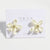 Moderate Luxury Lotus Flower Geometric Plastic Stud Earrings