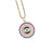 Women Eye Metal Moon Copper Oil Dripping Pendants