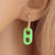 Women Cartoon Metal Candy Pig Nose Copper Drop Earrings