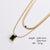 Minimalist Stripe Circle Stainless Steel Electroplating Necklaces