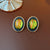 Retro Vintage Round Geometric Alloy Electroplating Earrings