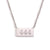 Minimalist Quadrilateral Geometric Stainless Steel Electroplating Necklaces