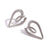 Fashion Heart Geometric Stainless Steel 18K Gold Plated Stud Earrings