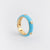 IG Style Women Diamond Metal Rainbow Round Copper Rings