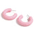 Fashion Circle Geometric Plastic Stud Earrings