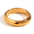 Minimalist Women Circle Geometric Stainless Steel 18K Gold Plated Rings