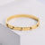 Women Korean Metal Diamond Stainless Steel Bangles