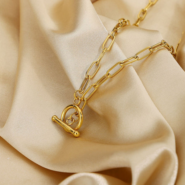 IG Style Chain Stainless Steel 18K Gold Plated Necklaces