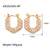 IG Style Circle Geometric Stainless Steel 18K Gold Plated Earrings