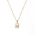 Minimalist Letter Number Text Stainless Steel 18K Gold Plated Necklaces