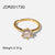 Cartoon Women Copper 18K Gold Plated Rings