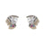 Round Cartoon Zircon Zircon Inlay Earrings