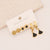 Fashion Heart Stainless Steel Oil Dripping Earrings