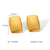 IG Style Quadrilateral Round Geometric Stainless Steel Electroplating Earrings