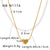 IG Style Round Heart Geometric Stainless Steel Electroplating Necklaces