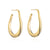 Women Ellipse Geometric Copper Electroplating Earrings