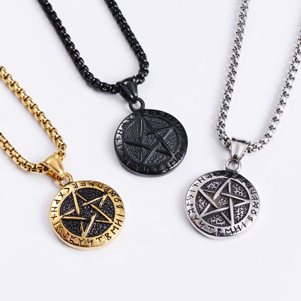 Retro Unisex Vintage Metal Retro Vintage Geometric Stainless Steel Polishing Pendants