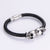 Men Metal Leather Bangles