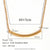 Minimalist Stripe Geometric Stainless Steel 18K Gold Plated Necklaces