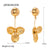 IG Style Irregular Stainless Steel Electroplating Earrings