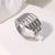 Punk Open Ring Palm Stainless Steel Electroplating Rings