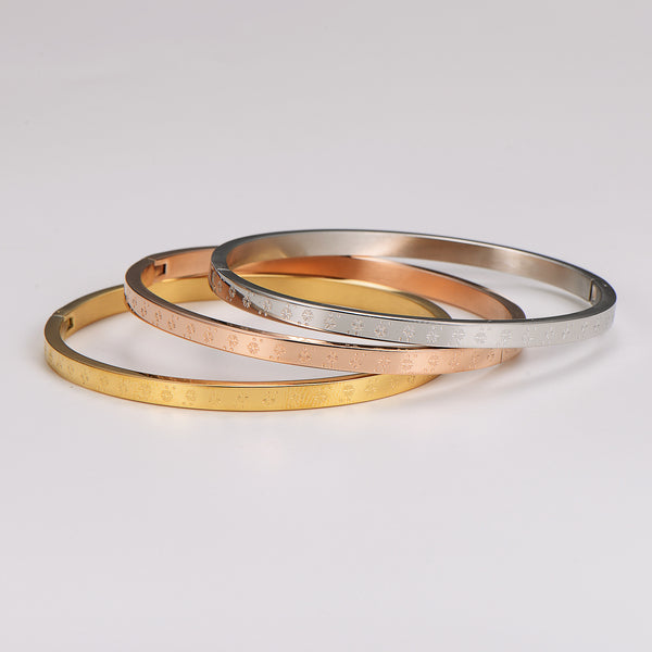 IG Style Circle Stainless Steel Electroplating Bangles