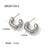 IG Style Circle Stainless Steel 18K Gold Plated Earrings