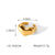 IG Style Ring Heart Geometric Stainless Steel Electroplating Rings