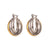 Fashion Ellipse Geometric Stainless Steel 18K Gold Plated Earrings