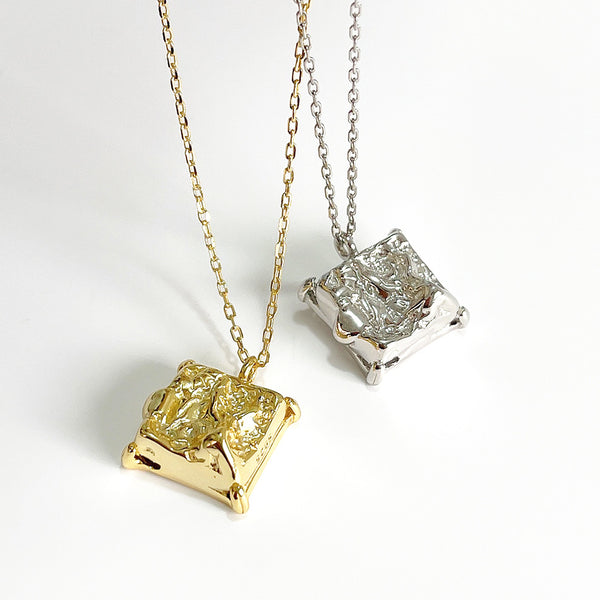 Geometric Silver Necklaces