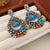 Medieval Droplet Droplet Alloy Diamond Inlay Earrings