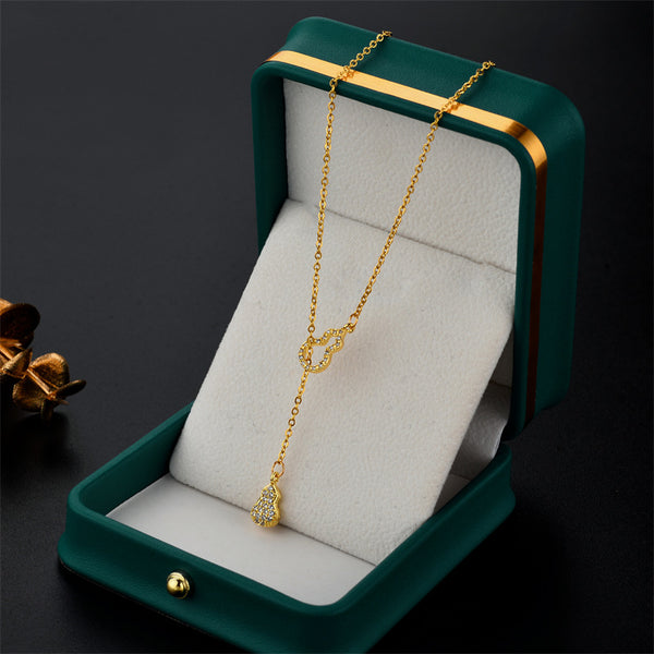 Titanium Steel 18K Gold Plated Necklaces