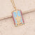 Retro Unisex Vintage Metal Geometric Copper Oil Dripping Pendants