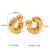 IG Style Circle Round Geometric Stainless Steel Electroplating Earrings