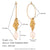 Fashion Pearl Geometric Stainless Steel 18K Gold Plated Earrings